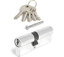Цилиндровый механизм HOME 80 мм, 5 ключей, цвет хром, ЦАМ CICAM80CKK