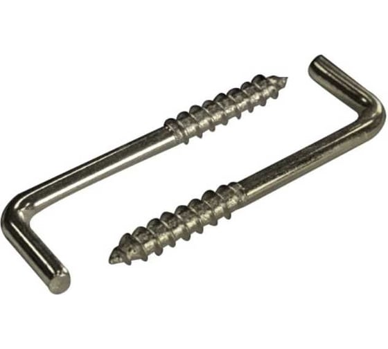 Шуруп-крючок ЦКИ Г-образный, 4.1x40 цинк, 100 шт. 27832 1