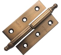 Петля накладная "М" Левша латунь 52х38х1,5 мм 1901W старая бронза левая У2-2659.СБл