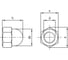 Гайка нержавеющая METIZ-A2 М16, DIN 1587, А2, колпачковая, 2 шт. 1587216 2 4