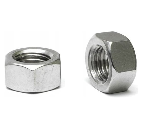 Гайка нержавеющая Metiz-A2 М8, DIN 934, А2, шестигранная, 20 шт. 93428 20