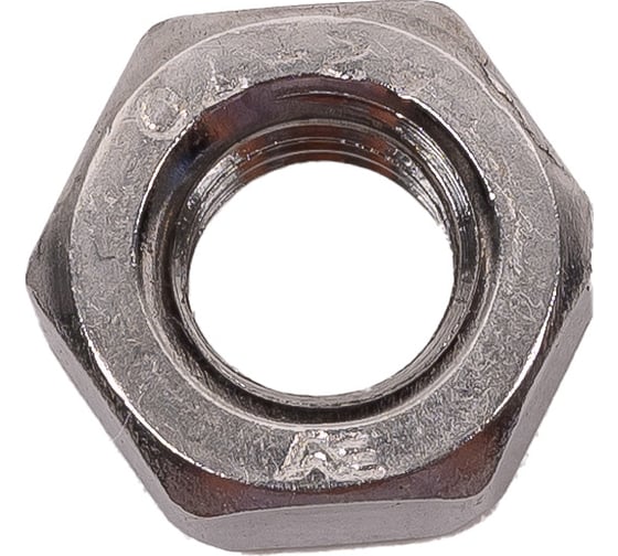Гайка нержавеющая Metiz-A2 М6, DIN 934, А2, шестигранная, 100 шт. 93426 100