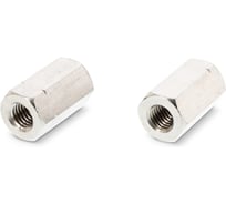 Гайка нержавеющая Metiz-A2 М6x18, DIN 6334, А2, удлиненная, 1 шт. 633426 1