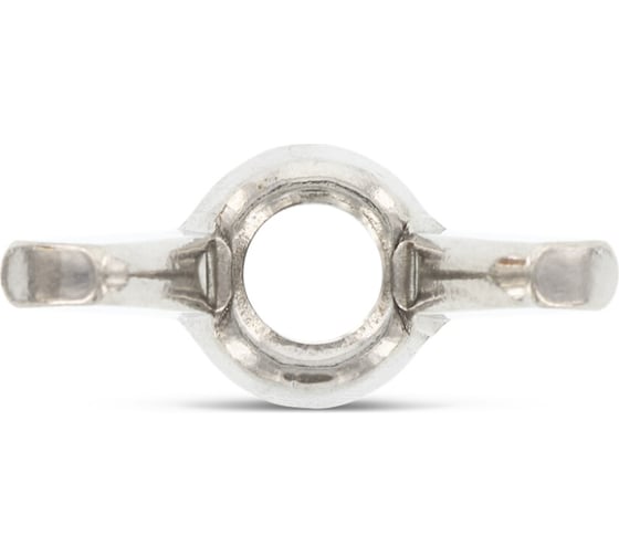 Гайка нержавеющая Metiz-A2, М4, DIN 315, А2, барашек, 100 шт. 31524 100