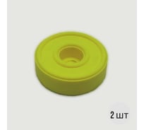 Стоппер дверной NEREZINA универсальный отбойник, 30 мм, желтый, 2 шт. NRZ-02-0010-ye