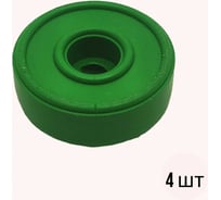 Стоппер дверной NEREZINA универсальный отбойник, 30 мм, зеленый, 4 шт. NRZ-02-0010-gre-4