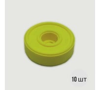 Стоппер дверной NEREZINA универсальный отбойник, 30 мм, желтый, 10 шт. NRZ-02-0010-ye-10