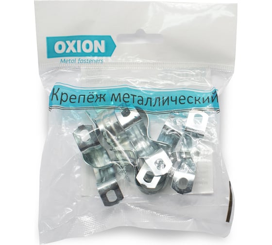 Скоба металлическая двухлапковая OXION СМД 16-17 мм 10 шт. OX-MDC17
