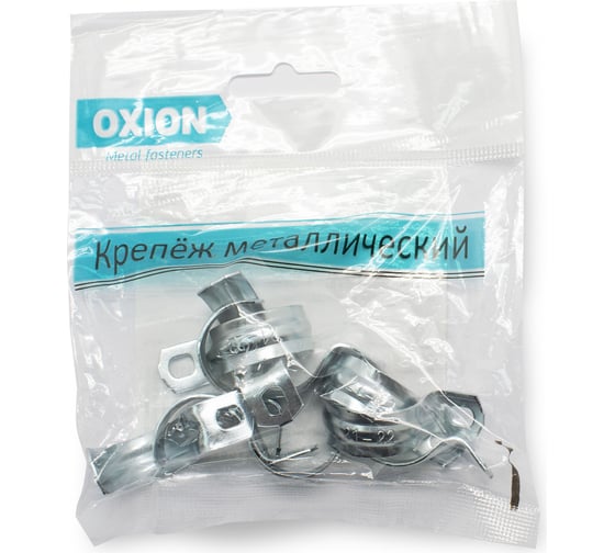 Скоба металлическая однолапковая OXION СМО 19-20 мм 10 шт. OX-MOC20