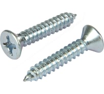 Саморез Квадра DIN 7982 3.9x19 цинк, коpобка 100 шт, потай, шлиц PH2, острый 823919020250