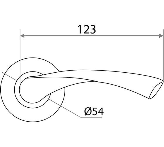 Раздельная ручка Trodos AL-X11 PB золото 204391