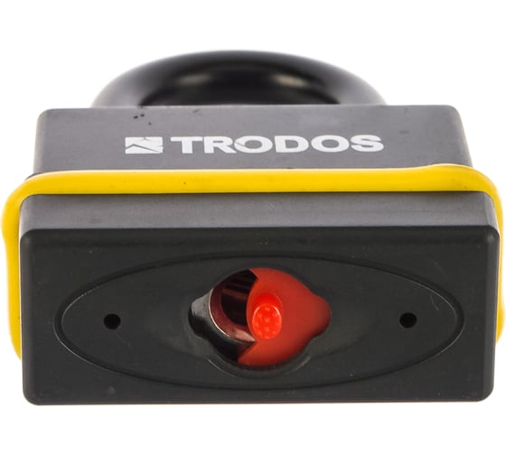 Навесной всепогодный замок Trodos BM-02-55 желтый Blister 210081