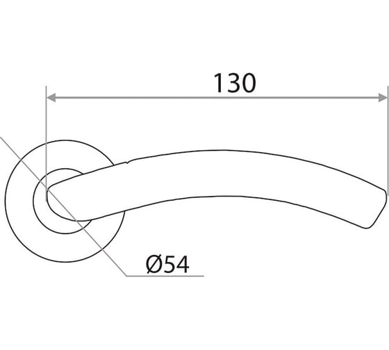 Раздельная ручка Trodos AL-56 AB бронза 204476