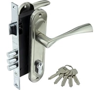 Врезной замок Marlok 70/L76 3RB 3 ригеля, межосевое расстояние 70 мм, SN никель 012752