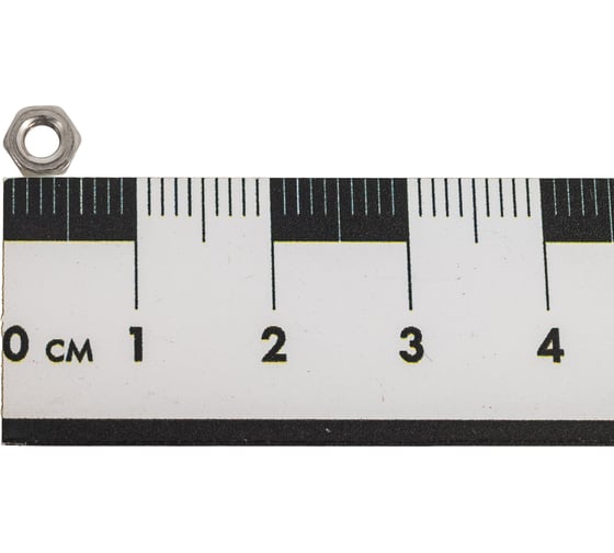 Шестигранная низкая гайка DINFIX DIN 439, нерж. A2, M3, 5 шт. 00-0004445