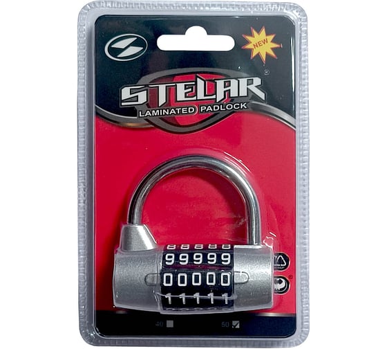 Навесной кодовый замок Marlok 50 мм, 5 цифр 018941