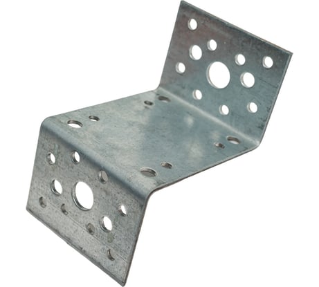 Уголок крепежный Z-образный КРЕПКО-НАКРЕПКО оцинкованный 45x90x45x65 мм 46948