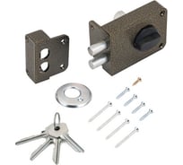 Накладной замок Marlok ЗН 1-3, 2 ригеля, корпус - металл, бронза 020714