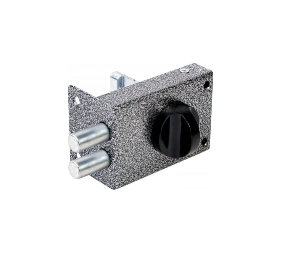 Накладной замок Marlok ЗН 1, 2 ригеля, серебро 023367