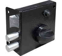 Накладной замок Marlok ЗН 3, 2 ригеля, с защелкой, черный 020583