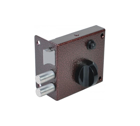 Накладной замок Marlok ЗН 3, 2 ригеля, с защелкой, медь 020605
