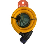 Тросовый замок Marlok ВС-Т диаметр 10 мм, длина 1500 мм, ключ желтый 038198