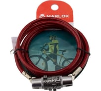 Тросовый замок Marlok ВС-Т1 диаметр 6 мм, длина 1000 мм, кодовый 018747