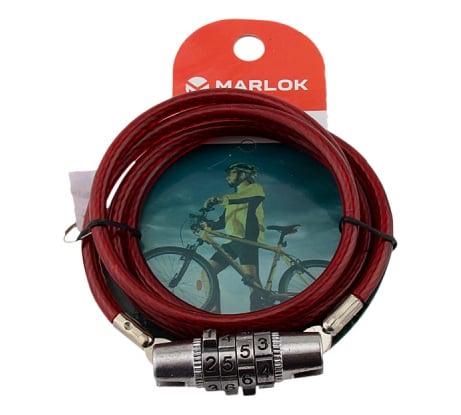 Тросовый замок Marlok ВС-Т1 диаметр 6 мм, длина 1000 мм, кодовый 018747