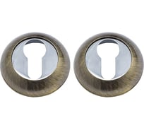 Дверная накладка Marlok A54-CL AB/CP бронза/хром 019911