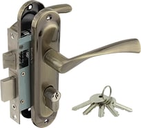 Замок врезной Marlok 50/L76-ЦМ70 межосевое 50 мм ключ/ключ AB бронза 010894