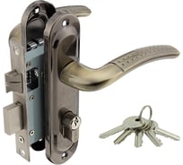 Замок врезной Marlok 50/LA02-ЦМ70 межосевое 50 мм ключ/ключ AB бронза 010909