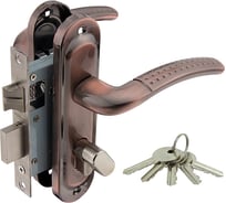 Замок врезной Marlok 50/LA02-ЦМВ70 межосевое 50 мм ключ/вертушка AC медь 010889