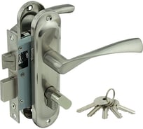 Замок врезной Marlok 50/L76-ЦМВ70 межосевое 50 мм ключ/вертушка SN никель 010907