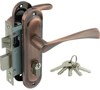 Замок врезной Marlok 50/L76-ЦМ70 межосевое 50 мм ключ/ключ AC медь 010895