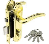 Замок врезной Marlok 61/LA02 межосевое 61,5 мм РВ золото 013068