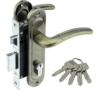 Замок врезной Marlok 61/LA02 межосевое 61,5 мм AB бронза 013071