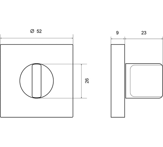 Накладка на цилиндр Palladium M BK GF 115310