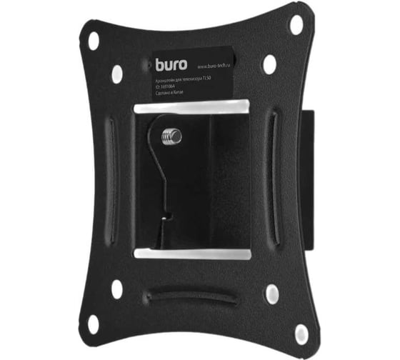 Кронштейн для телевизора BURO TLS0 черный, 20"-29", макс.15 кг, настенный, наклонный 1691064