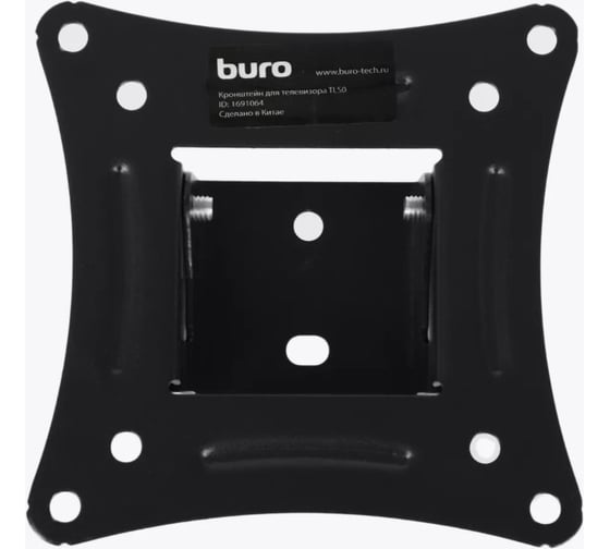 Кронштейн для телевизора BURO TLS0 черный, 20"-29", макс.15 кг, настенный, наклонный 1691064