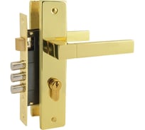 Врезной замок НОРА-М NEW 109-62 мм золото 17024