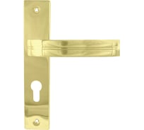 Дверная ручка на планке НОРА-М NEW 106-62 мм золото 17004