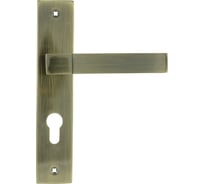 Дверная ручка на планке НОРА-М NEW 109-62 мм ст.бронза 17009