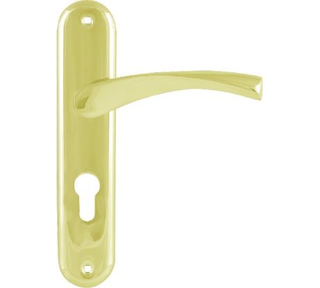 Дверная ручка на планке НОРА-М NEW 100-55 мм золото 16896