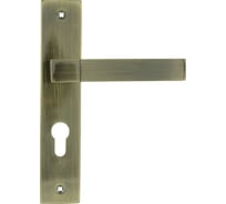 Дверная ручка на планке НОРА-М NEW 109-55 мм ст.бронза 16903