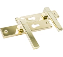 Дверная ручка на планке НОРА-М NEW 109-55 мм золото 16904