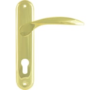 Дверная ручка на планке НОРА-М NEW 94-62 мм золото 16907