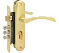 Врезной замок НОРА-М NEW 100-62 мм золото 17015