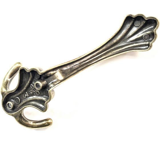 Мебельный 3-рожковый крючок для одежды Metaldecor 209P бронза APP.0209P.BR