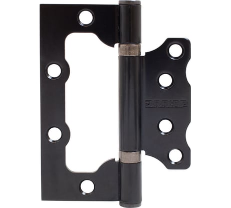 Петля накладная Аллюр без врезки 100x75 2BB BL блистер, 2,5 мм, матовый черный, 2 шт. 14529