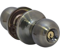 Защелка дверная SCHLOSS 42014 KL-01 с ручкой шар, ключ/фиксатор, бронза (30) тов-139664